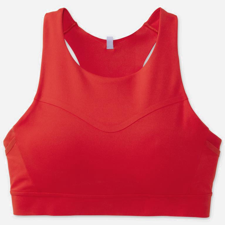 Brooks Drive 3 Pocket Womens Running Bra Ireland Jamberry/Red (SAXD-93457)